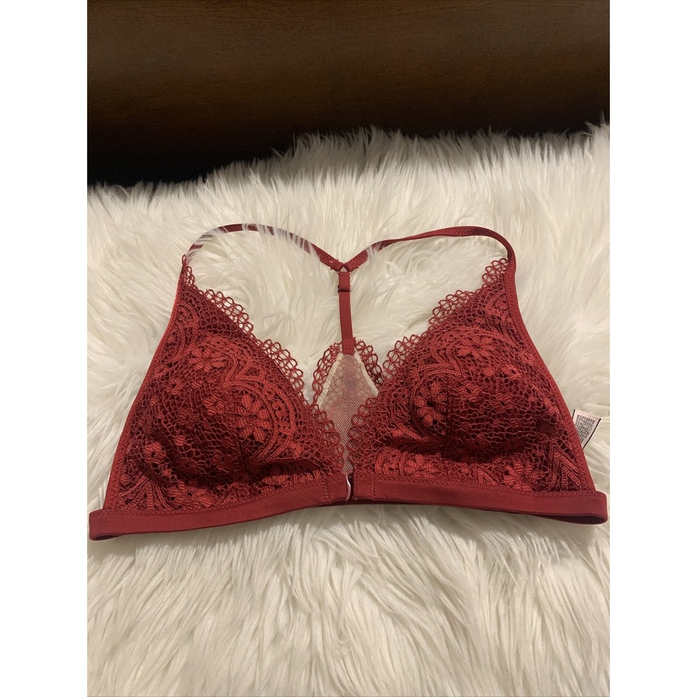 victoria secret body by victoria bra Sexy Medium Bralette Red Hot Floral Pattern